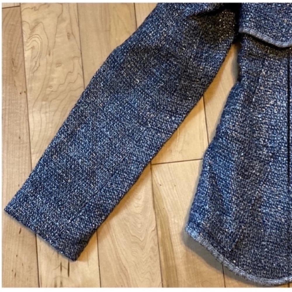 NWT Theyskens' Theory Jezir Blue Multi Blazer Jacket size two - Picture 3 of 13